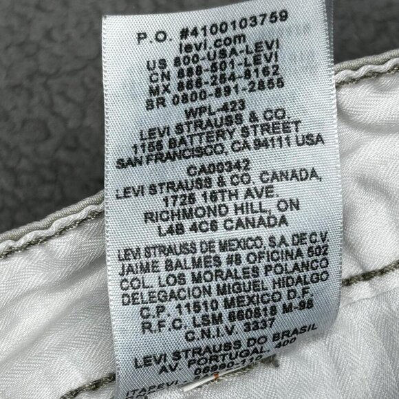 Levis Cargo Shorts Mens 34 Khaki Beige Multi Pocket Flap Baggy Outdoor Utility - Picture 9 of 13